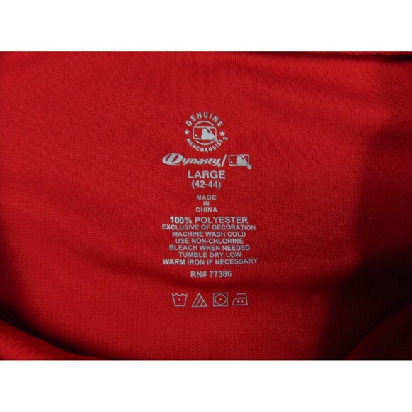 Atlanta‎ Braves Baseball Jersey Mens Large Red Blue Shirt - Picture 4 of 9